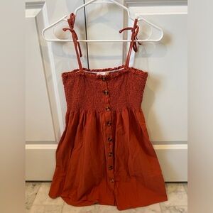 Burnt orange dress, worn once.
